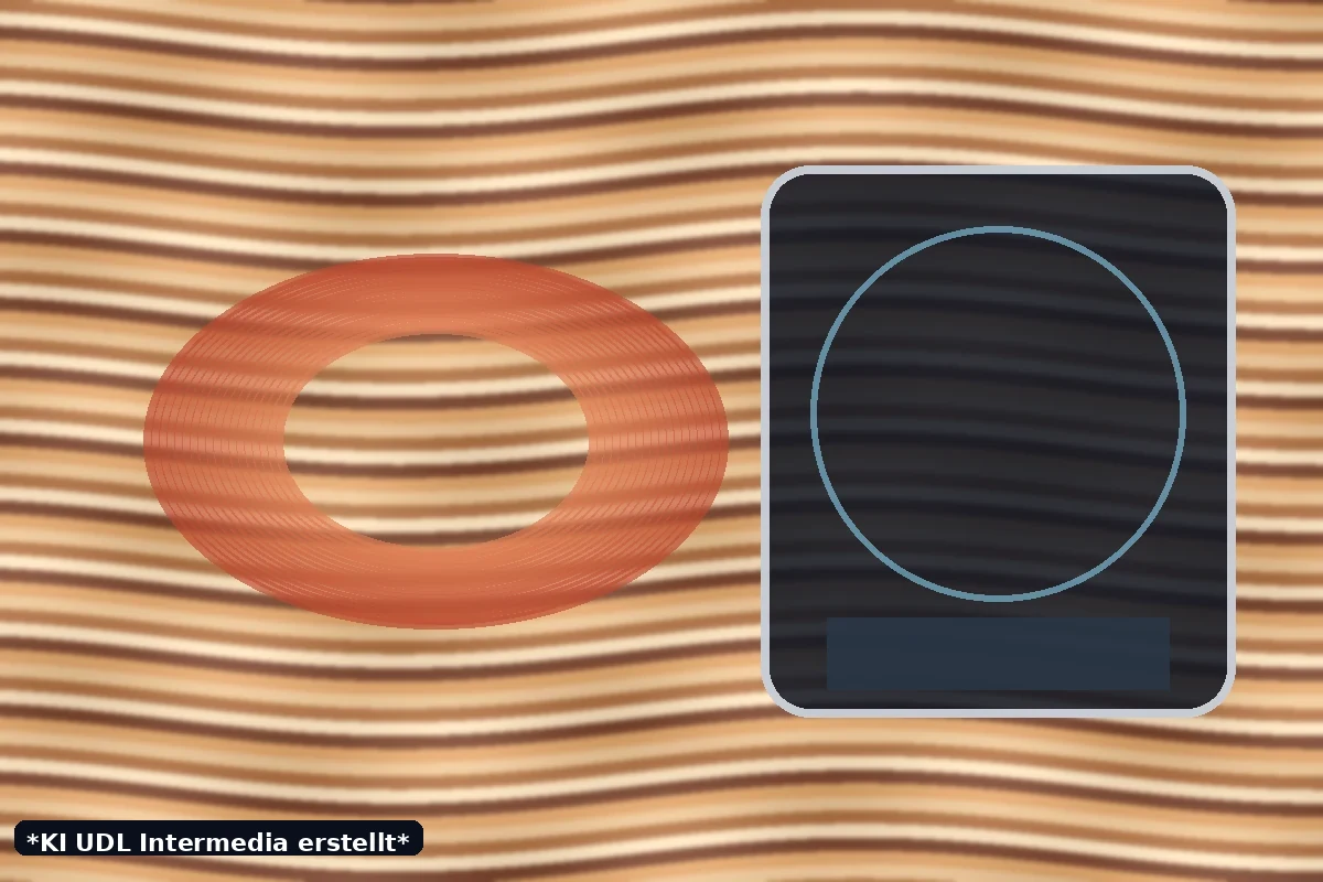 Fiktive Hotelsuite über den Wolkenbändern des Jupiter