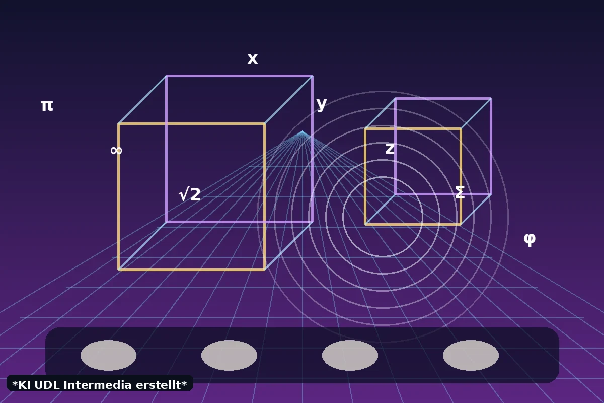 Fiktive All-Inclusive-Lounge in einer Mathe-Dimension